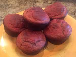 Beta Red Orange Cranberry Muffins