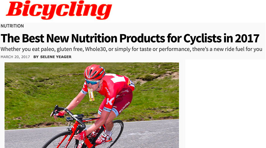 Bicycling Magazine names Enduro Bites best nutrition product