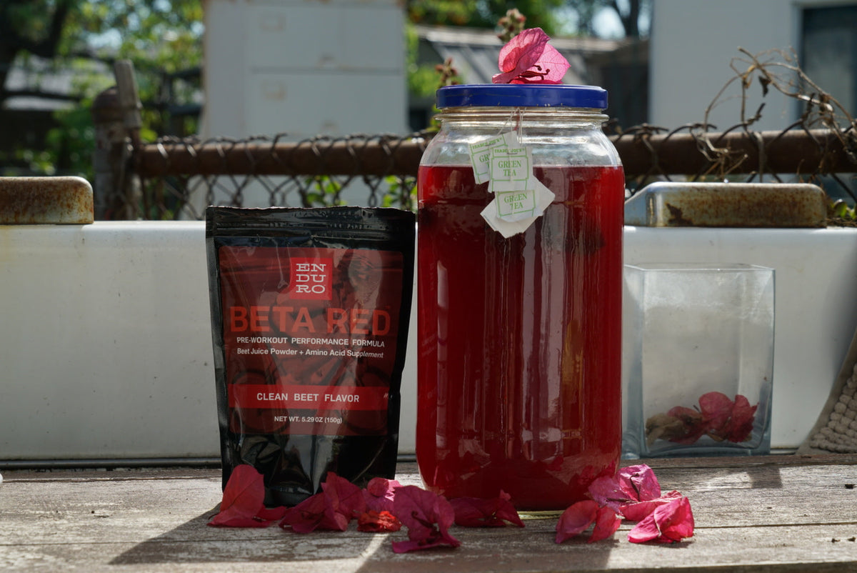 Beta Red Green Sun Tea Recipe | Enduro Bites