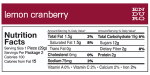 Enduro Bites Lemon Cranberry - Enduro Bites Sports Nutrition